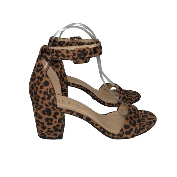Women's Ankle‎ Strap Leopard Sandals Feminine Retro Mobwife OfficeSiren Y2K - Picture 5 of 9